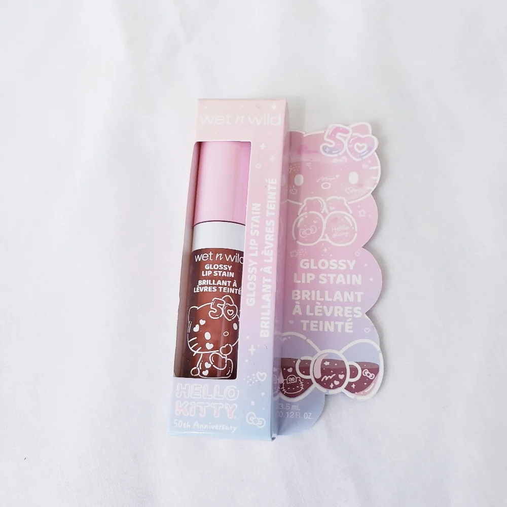 Hello Kitty 50th Anniversary Wet N Wild GLOSSY LIP STAIN So Dreamy Shine